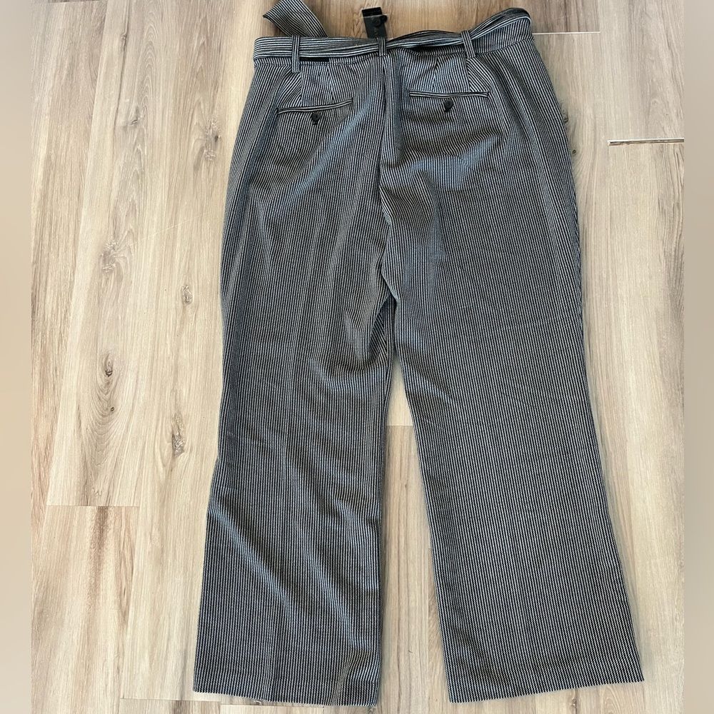 Lane Bryant 18 The Lena  Blue Belted Dress Pants